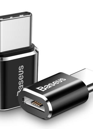 Переходник Baseus microUSB to Type-C (CAMOTG)