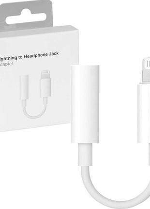 Адаптер для Apple Lightning to 3.5mm Headphone Jack (ААА) (box...
