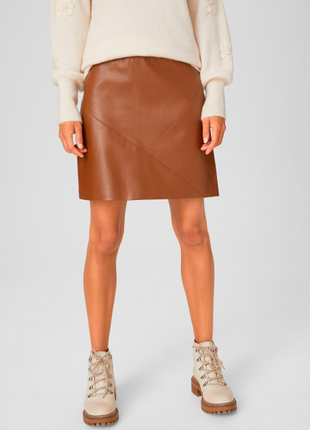 Красивая женская юбка из эко кожи c&amp;a немечковая размер 56