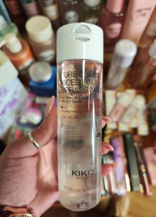 Двухфазная мицеллярная вода мицеллярка kiko milano