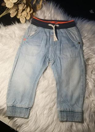 Джинсы брюки на 12-18 месяцев 86 см джоггеры штанишки