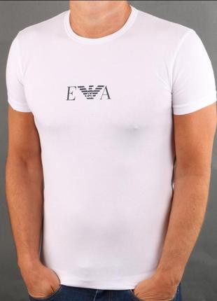 Футболка emporio armani monogram loungewear t-shirt white