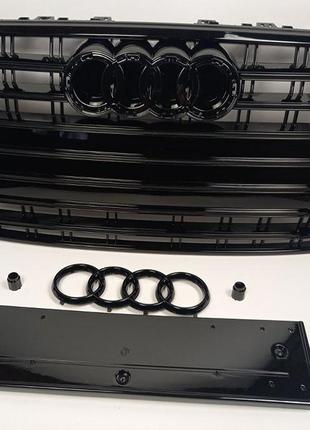 Решетка радиатора Audi A7 2014-2017 стиль Audi S7 (Black)