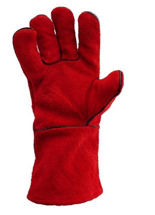 Перчатки Mastertool - замшевые краги 35 см х 14" (красные)