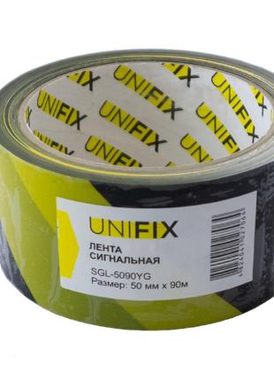 Лента сигнальная Unifix - 50 мм x 90 м желто-черная
