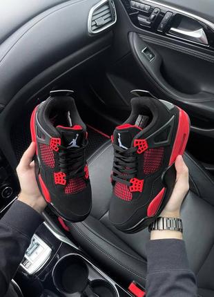 Кроссовки jordan 4 red thunder