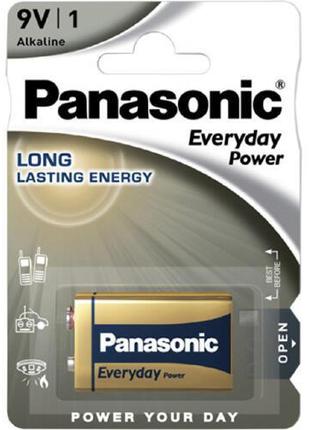 Батарейка Panasonic EVERYDAY POWER лужна 6LR61 (6LF22,MN1604,M...