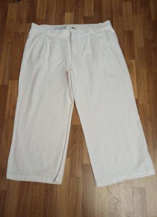 Белые брюки большого размера 24