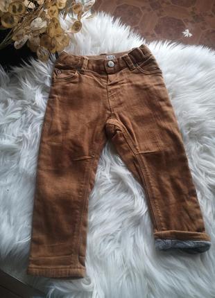 Брюки на 9-12 месяцев штанишки hm штанишки брюки джинсы