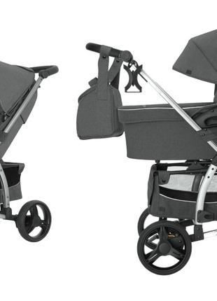 Коляска універсальна CARRELLO Vista CRL-6501/1 (2in1) Steel Grey