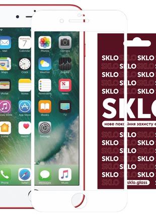 Защитное стекло SKLO 3D (full glue) для Apple iPhone 7 / 8 / S...