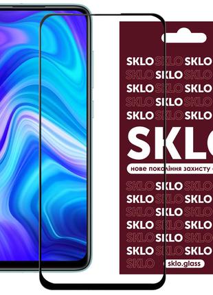 Защитное стекло SKLO 3D (full glue) для Xiaomi Redmi Note 9 / ...