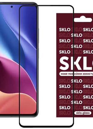 Защитное стекло SKLO 3D (full glue) для Xiaomi Redmi 10 / Note...