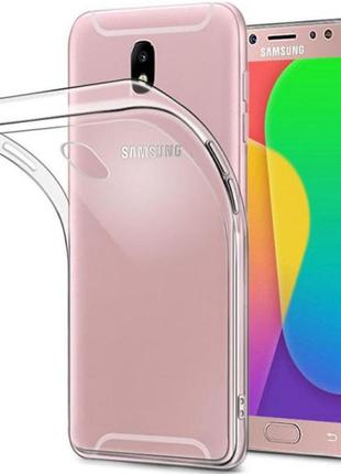 TPU чехол Epic Transparent 1,5mm для Samsung J730 Galaxy J7 (2...