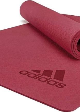 Килимок для йоги Adidas Premium Yoga Mat червоний Уні 176 х 61...