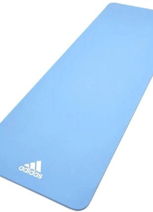 Килимок для йоги Adidas Yoga Mat блакитний Уні 176 х 61 х 0,8 см