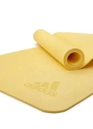 Килимок для йоги Adidas Premium Yoga Mat жовтий Уні 176 х 61 х...