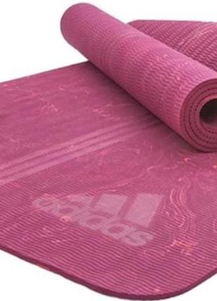 Килимок для йоги Adidas Camo Yoga Mat фіолетовий Уні 173 х 61 ...