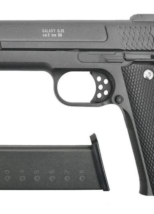 Игрушечный пистолет Браунинг G20 металлический черный 6 мм