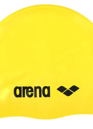 Шапка для плавання Arena CLASSIC SILICONE JR жовтий, чорний Ді...