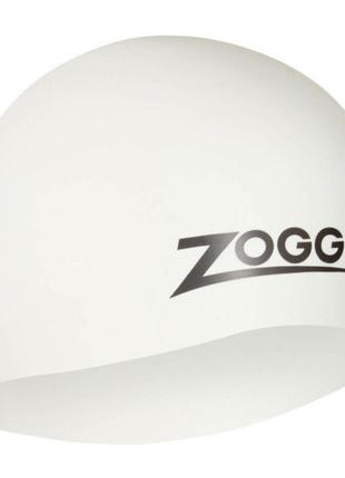 Шапочка для плавання Zoggs Easy-fit Silicone Cap біла