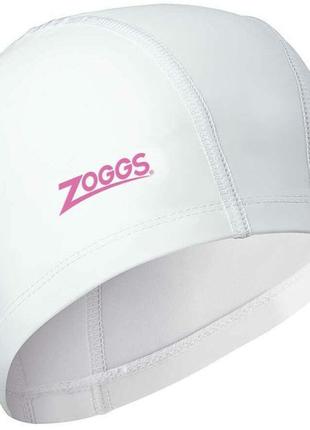 Шапочка для плавання Zoggs Nylon-Spandex PU Coated Cap білий