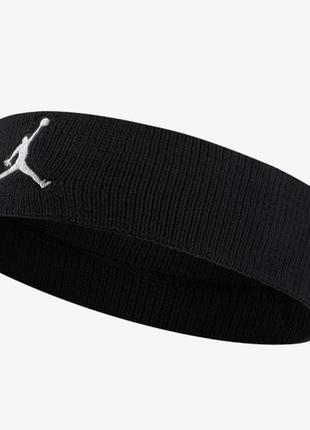 Пов'язка на голову Nike JORDAN JUMPMAN HEADBAND чорний, білий ...