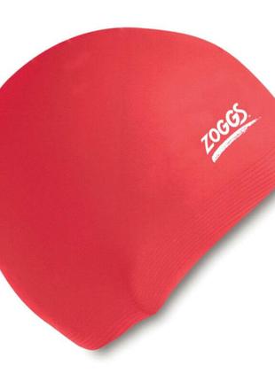 Шапочка для плавання Zoggs Silicone червона дитяча