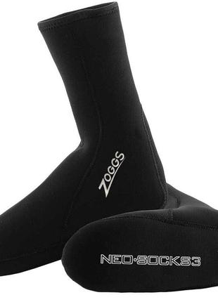 Шкарпетки для тріатлону неопренові Zoggs Neo Socks 3 mm чорні 43