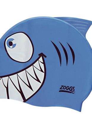 Шапочка для плавання дитяча Zoggs Character Silicone Cap акула...