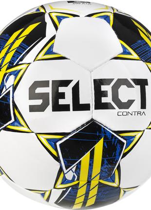 М'яч футбольний Select CONTRA v23 білий, жовтий Ун
