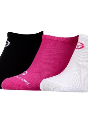 Шкарпетки Sergio Tacchini 3-pack чорний, білий, рожевий Жін 36-41