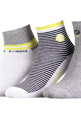 Шкарпетки Sergio Tacchini 3-pack жовтий, сірий Жін 36-41