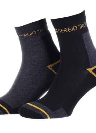Шкарпетки Sergio Tacchini 3-pack чорний, сірий Уні 36-40