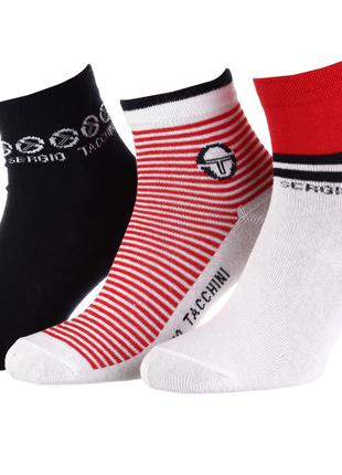 Шкарпетки Sergio Tacchini 3-pack білий, червоний, чорний Жін 3...