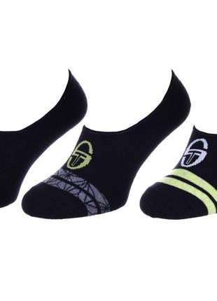 Шкарпетки Sergio Tacchini 3-pack чорний, салатовий Уні 39-42
