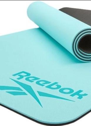 Двосторонній килимок для йоги Reebok Double Sided Yoga Mat син...