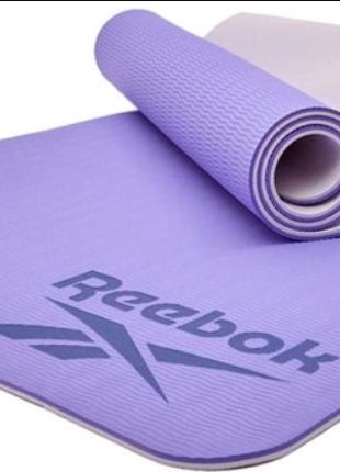 Двосторонній килимок для йоги Reebok Double Sided Yoga Mat фіо...