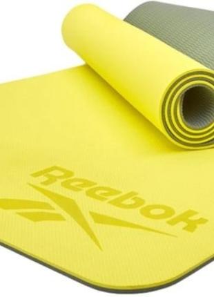 Двосторонній килимок для йоги Reebok Double Sided Yoga Mat зел...