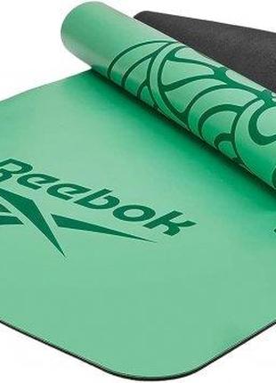Килимок для йоги Reebok Natural Rubber Yoga Mat зелений, манда...