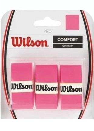 Обмотка Wilson pro overgrip pink 3pack