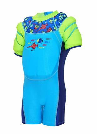 Гідрокостюм дитячий Zoggs Floatsuit з поплавками синій 1-2 роки