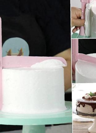 Регулируемый скребок для торта, шпатель сглаживание краев
