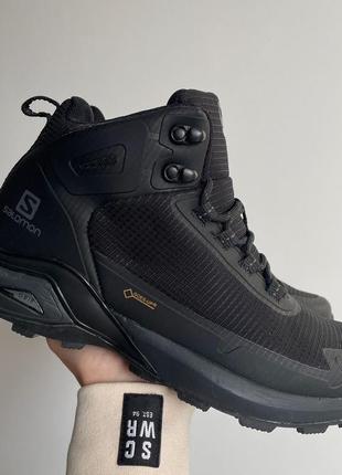 Кроссовки salomon cross hike gore-tex black winter fur