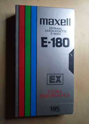 Видеокассета новая в пленке Maxell E-180