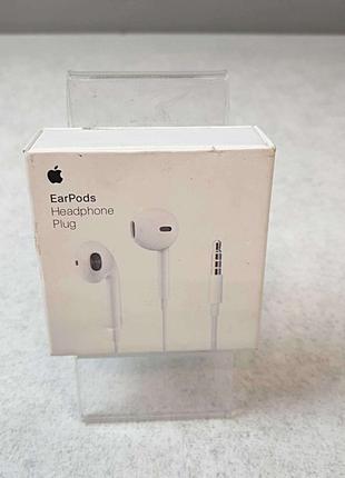 Наушники Bluetooth-гарнитура Б/У Apple EarPods (3.5 мм)