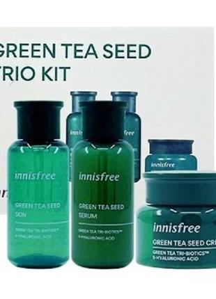 Innisfree green tea special kit ex увлажняющий балансирующий н...