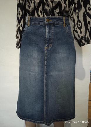 Юбка джинсовая с разрезом  от divided