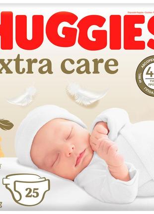 Подгузники huggies extra care 0 (< 3,5 кг) 25шт