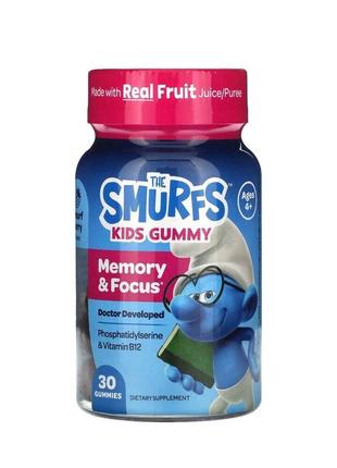 The smurfs the smurfs, kids memory & focus gummy, smurf berry,...